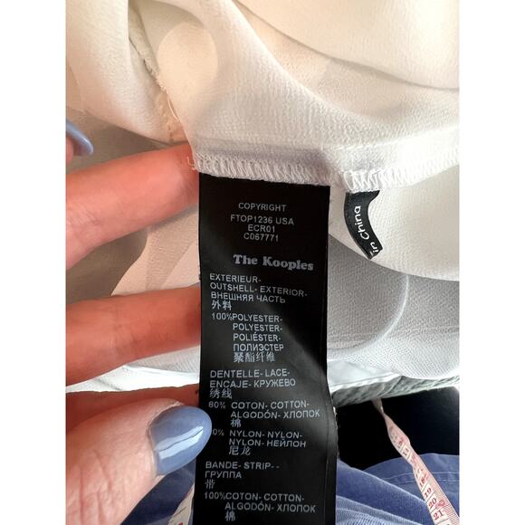 The Kooples white Lace detailing blouse XS - Picture 4 of 7